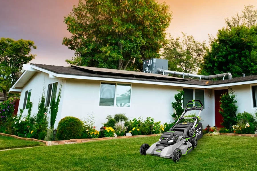 electric self propelled lawn mowers